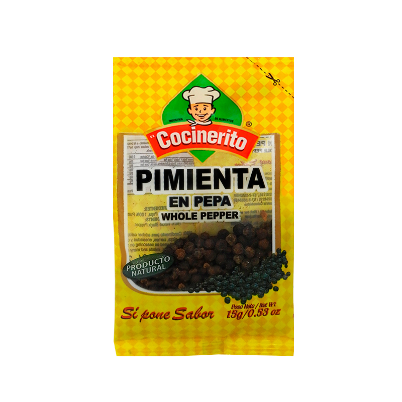 Pimienta Cocinerito Entera 15 gr
