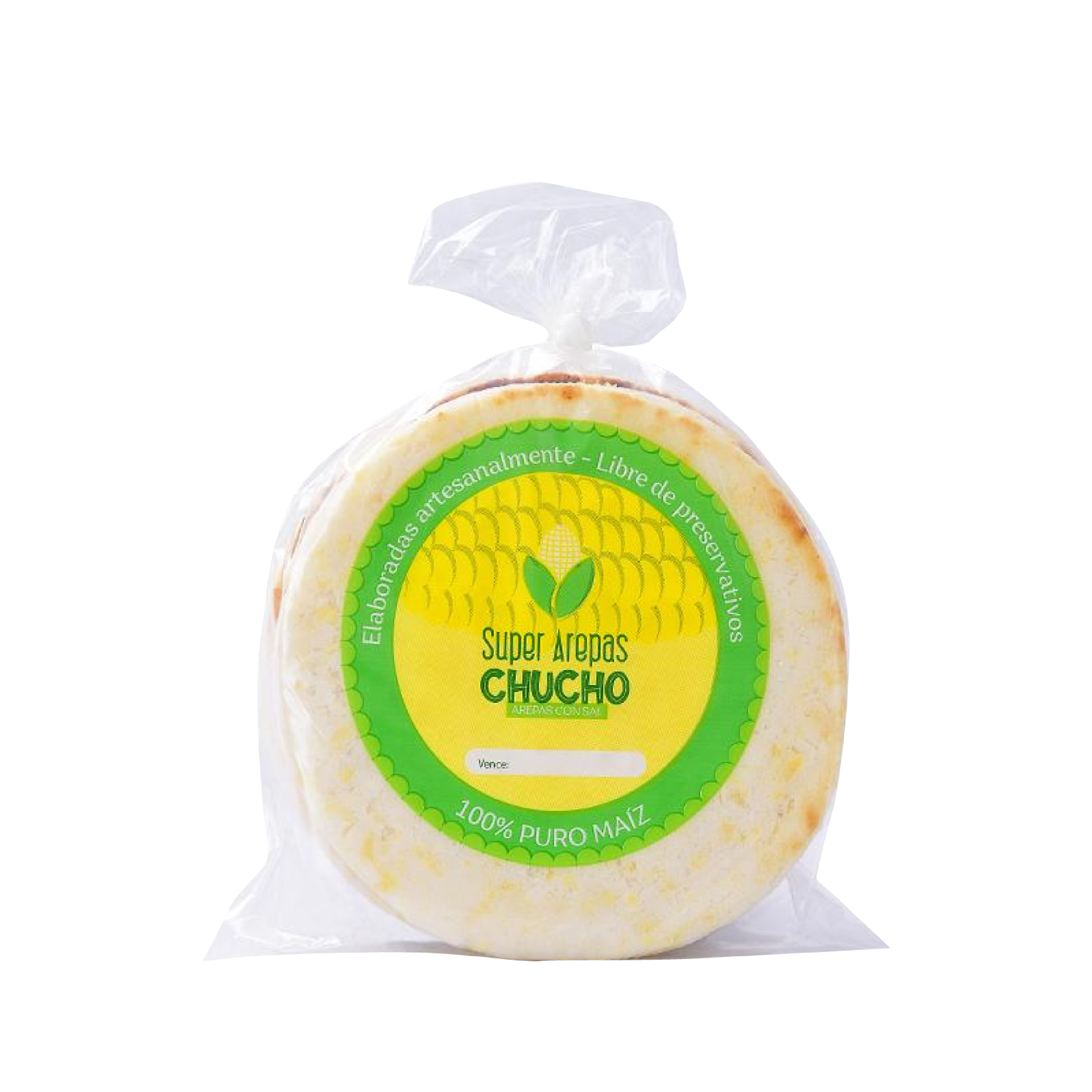 Arepas Don Chucho Grande con sal 5 unidades