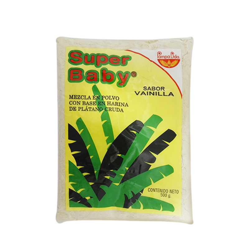 Harina Super Baby Platano Vainilla 500 gr