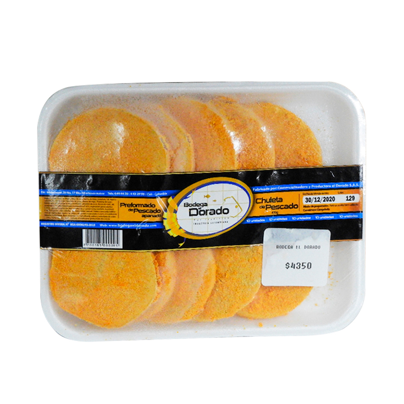 Chuleta El Dorado * 10 Unidades Pescado 450 gr