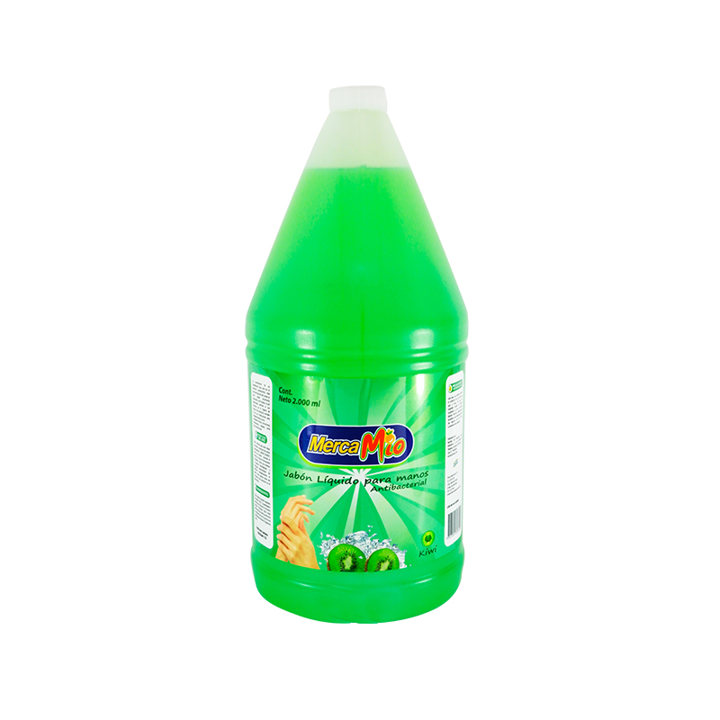 Jabon Mercamio Antibacterial Kiwi Liquido 2000 ml