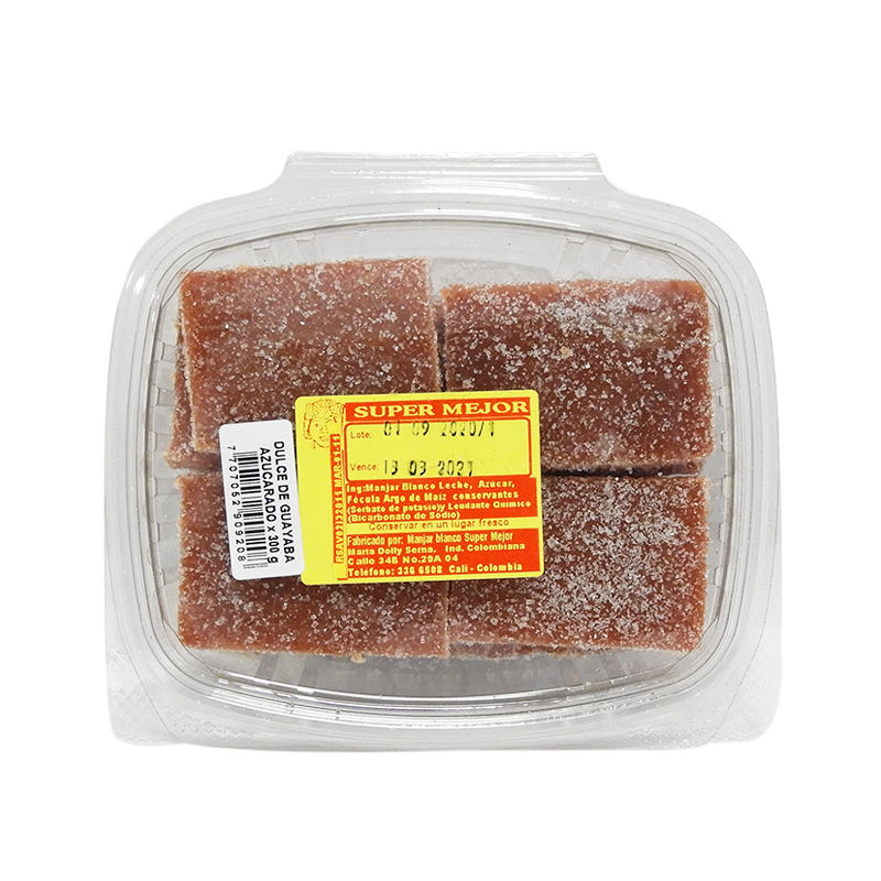Bocadillo Super Mejor * 12 Unidades Azucar 300 gr