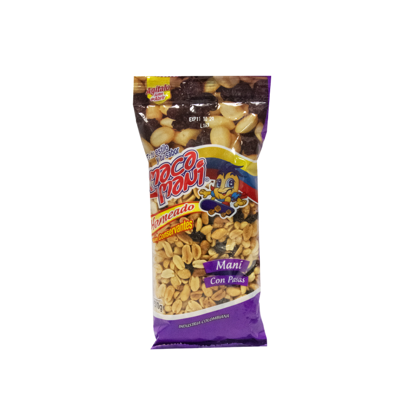 Mani Macamani Salado Con Pasas 500 gr