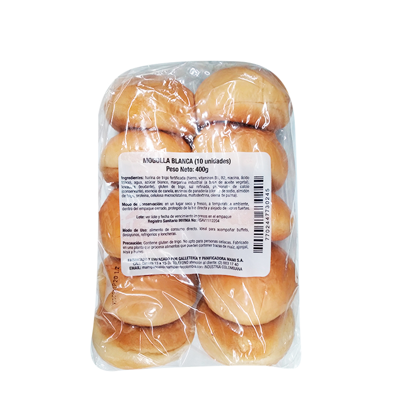 Mogollas Mamipan * 10 Unidades Blanca 400 gr
