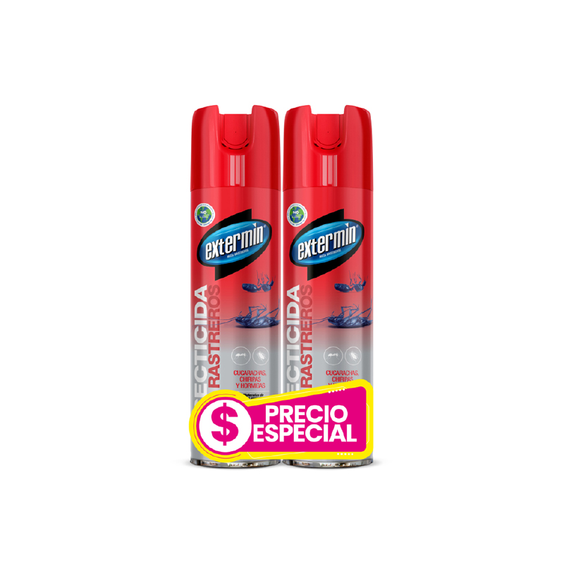 Insecticida Extermin * 2Unidades Rastreros Precio Especial 400 ml