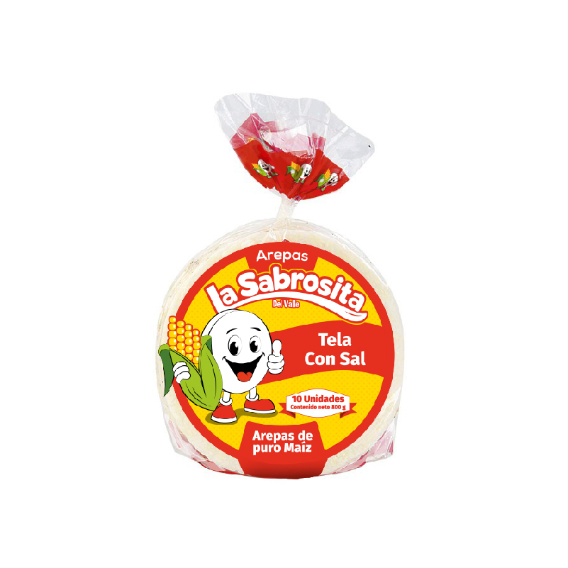 Arepas La Sabrosita 10 Unidades Con Sal 800 gr