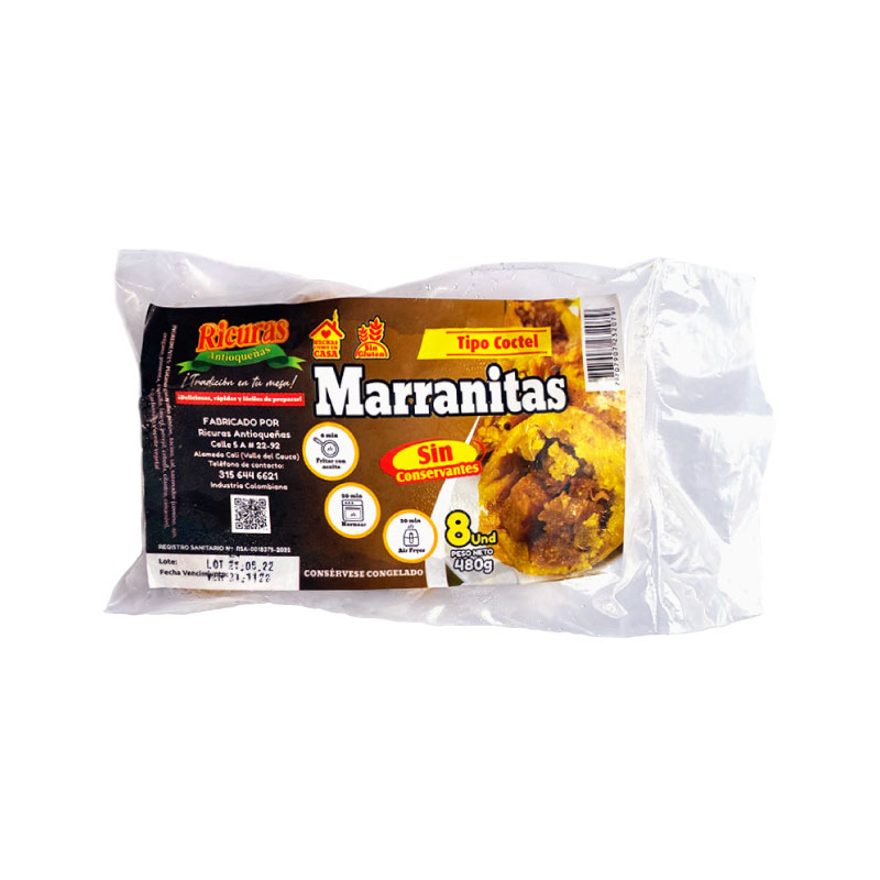 Marranitas Ricura * 8 Unidades Tipo Coctel 480 gr