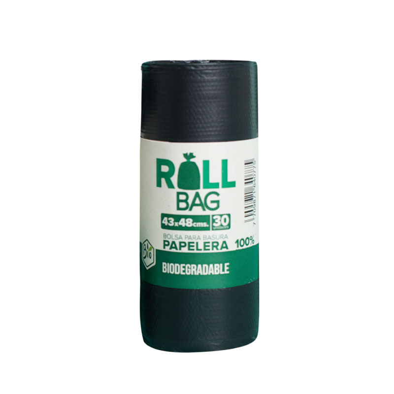 Bolsa Bondi * 30 Unidades Biodegradable 43 * 48cm Negra Papelera