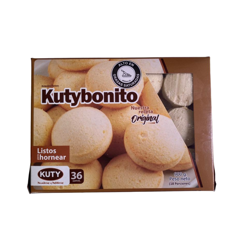 Pandebonitos Kuty * 36 Unidades para Hornear 900 gr