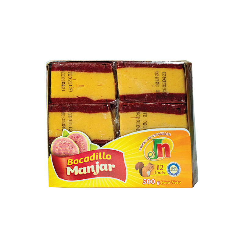 Dulce De Guayaba Jn * 12 Unidades Manjar 500 gr