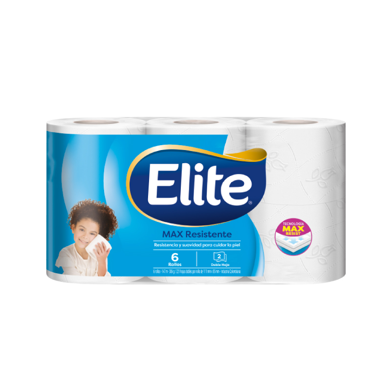 Papel Higienico Elite Max Resistente Unidad * 24.5m Doble Hoja 1 unidad