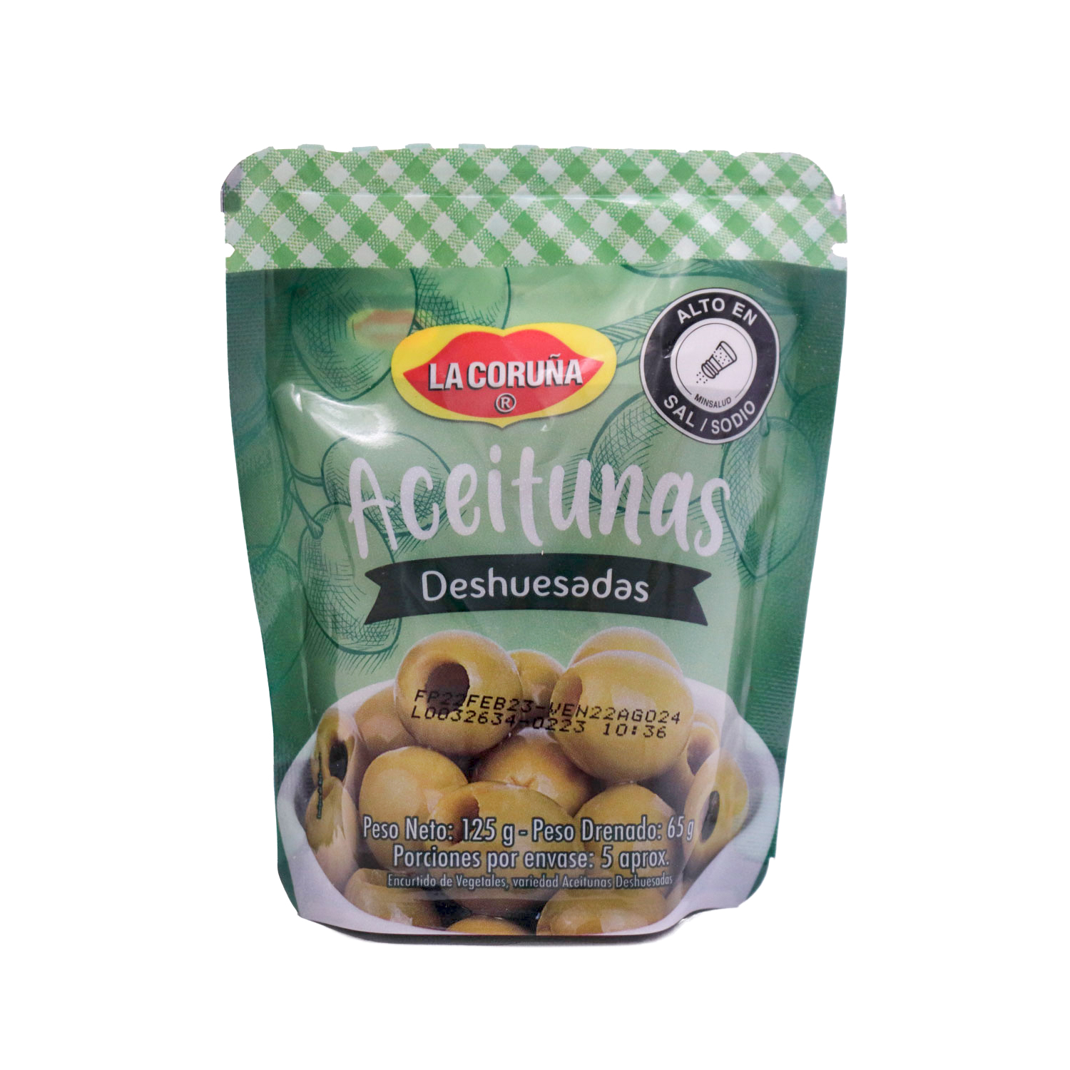 Aceitunas Coruna Deshuesada Doy Pack 125 gr