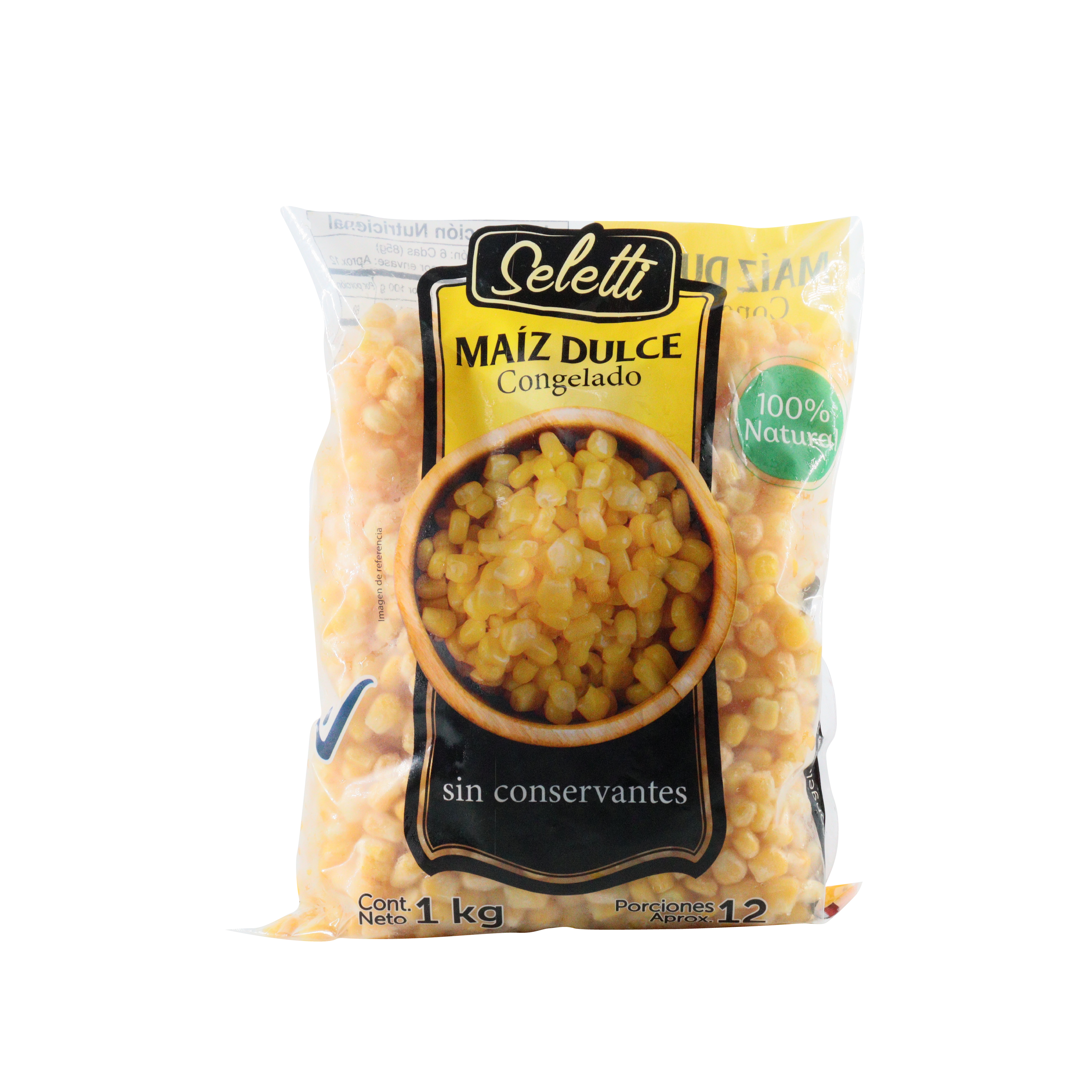 Maiz Seletti Dulce Natural Congelado 1000 gr