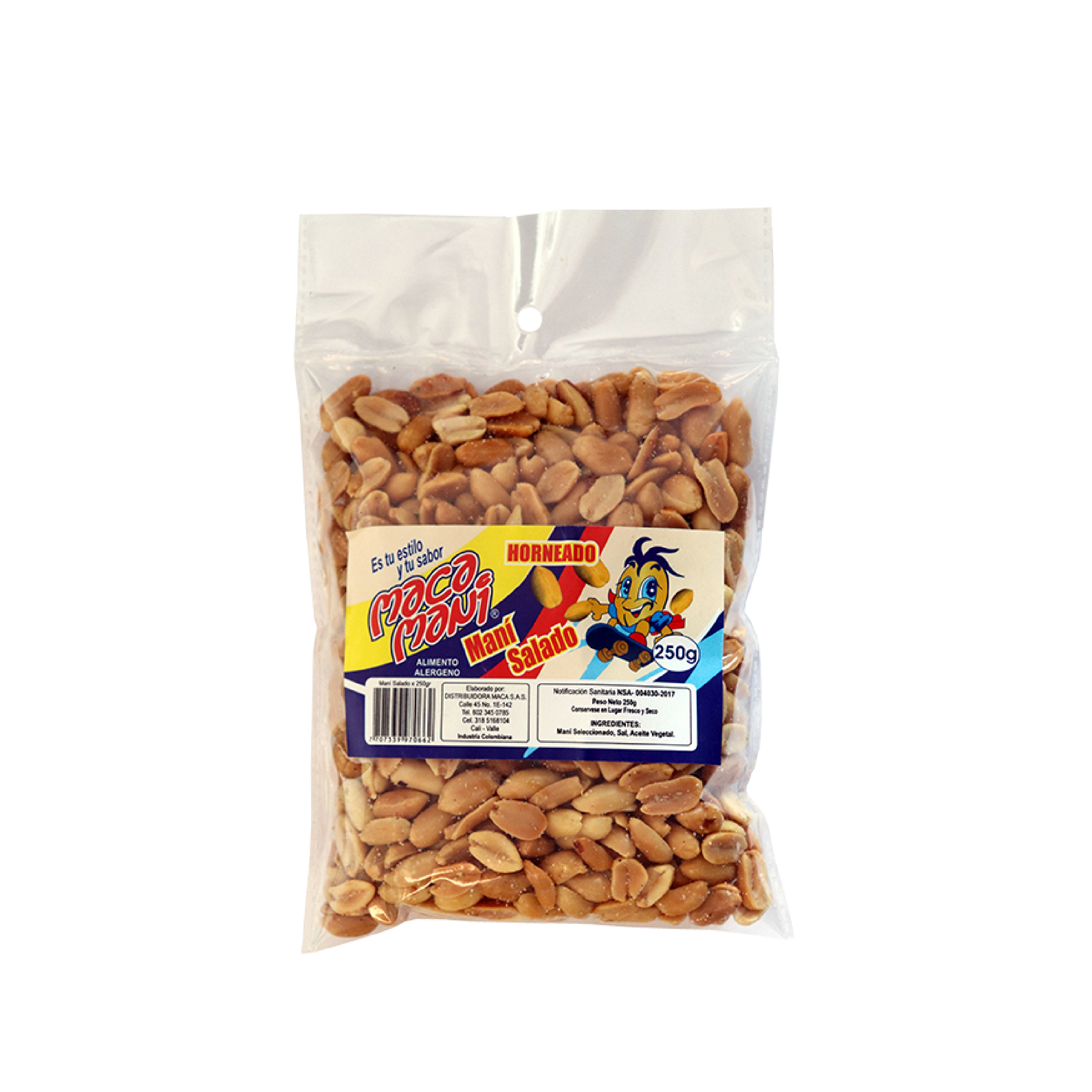 Mani Macamani Salado Horneado 250 gr