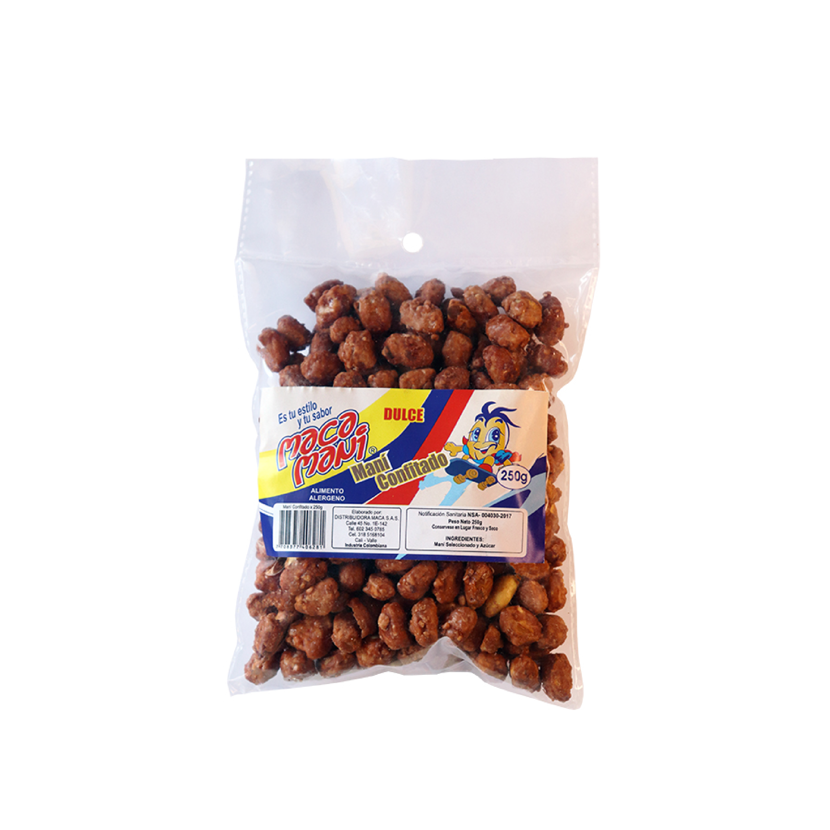 Mani Macamani Confitado Dulce Confitado Dulce 250 gr