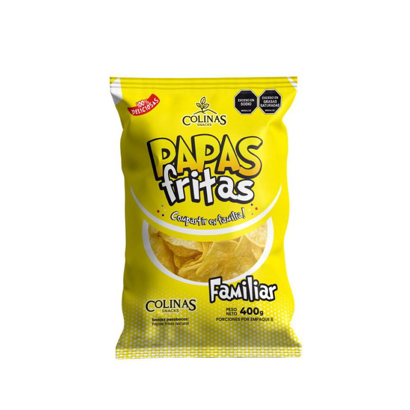Papas Colinas Papas Fritas Familiar 400 gr
