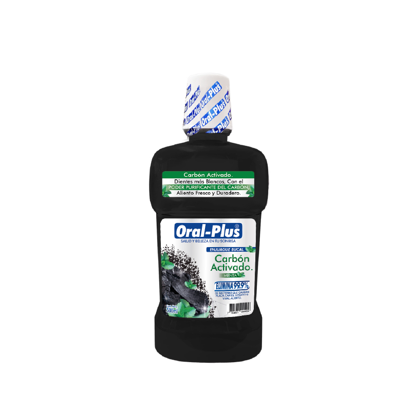 Enjuague Oral Plus Carbon Activado 500 ml